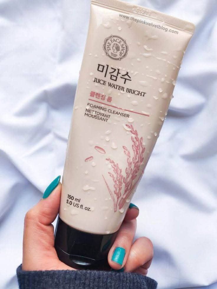 The Face Soap Rice Water Bright Light Face Cleansing Foam