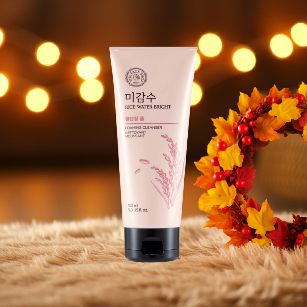 The Face Soap Rice Water Bright Light Face Cleansing Foam