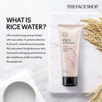 The Face Soap Rice Water Bright Light Face Cleansing Foam